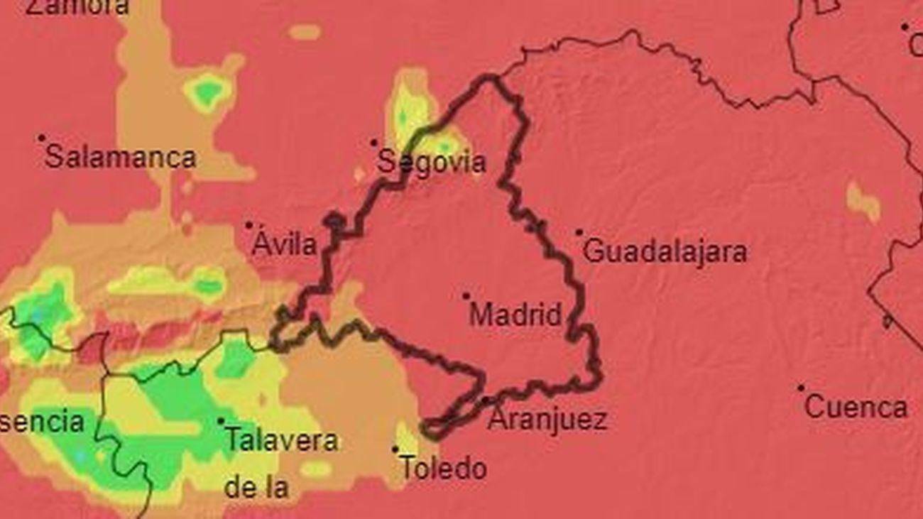 El riesgo de incendios ya es extremo en casi toda la Comunidad de Madrid