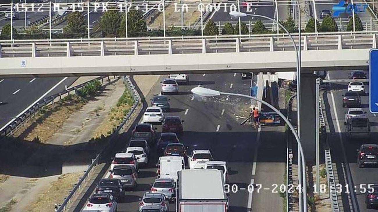 Accidente de tráfico en la M-45