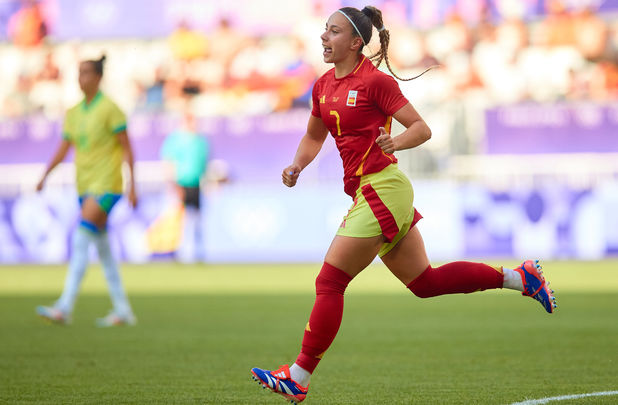 Athenea del Castillo celebra un gol ante Brasil / EFE