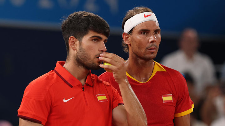 Alcaraz y Nadal / EFE