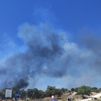 Extinguido el incendio en la Dehesa Boyal de Sanse que ha obligado a cerrar un polideportivo municipal