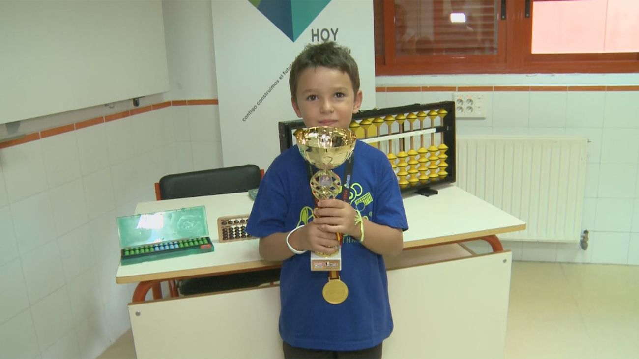 Un niño de Guadarrama de 7 años gana el campeonato mundial de cálculo mental