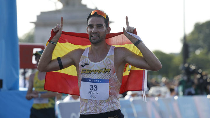 Álvaro Martín, medalla de bronce en los 20 km marcha / EFE