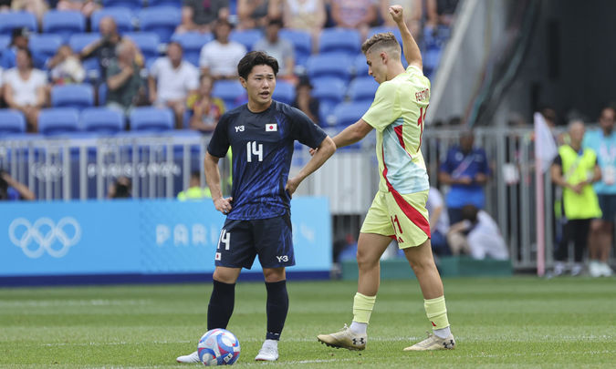 Fermín celebra un gol ante Japón / EFE