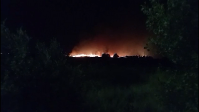 Un incendio en Tres Cantos quema 10 hectáreas de pastos