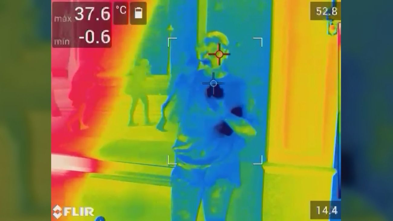 A 65 grados de temperatura en puntos emblemáticos de Madrid como Callao, según las cámaras térmicas