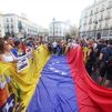 Cientos de venezolanos en España piden en Sol que no cese la presión internacional contra Maduro
