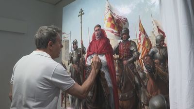 Augusto Ferrer-Dalmau, el pintor de batallas, rinde homenaje al Cardenal Cisneros