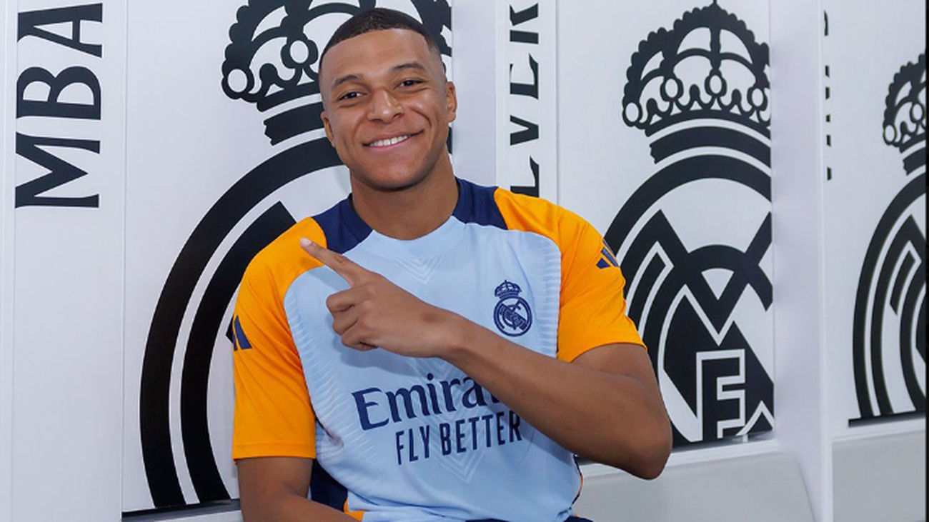 Mbappé, día 1 como jugador del Real Madrid
