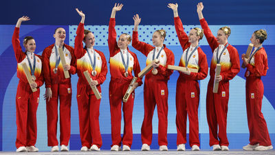 España, medalla de bronce en natación artística