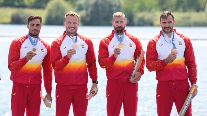 Medalla de bronce en el K4-500 masculino