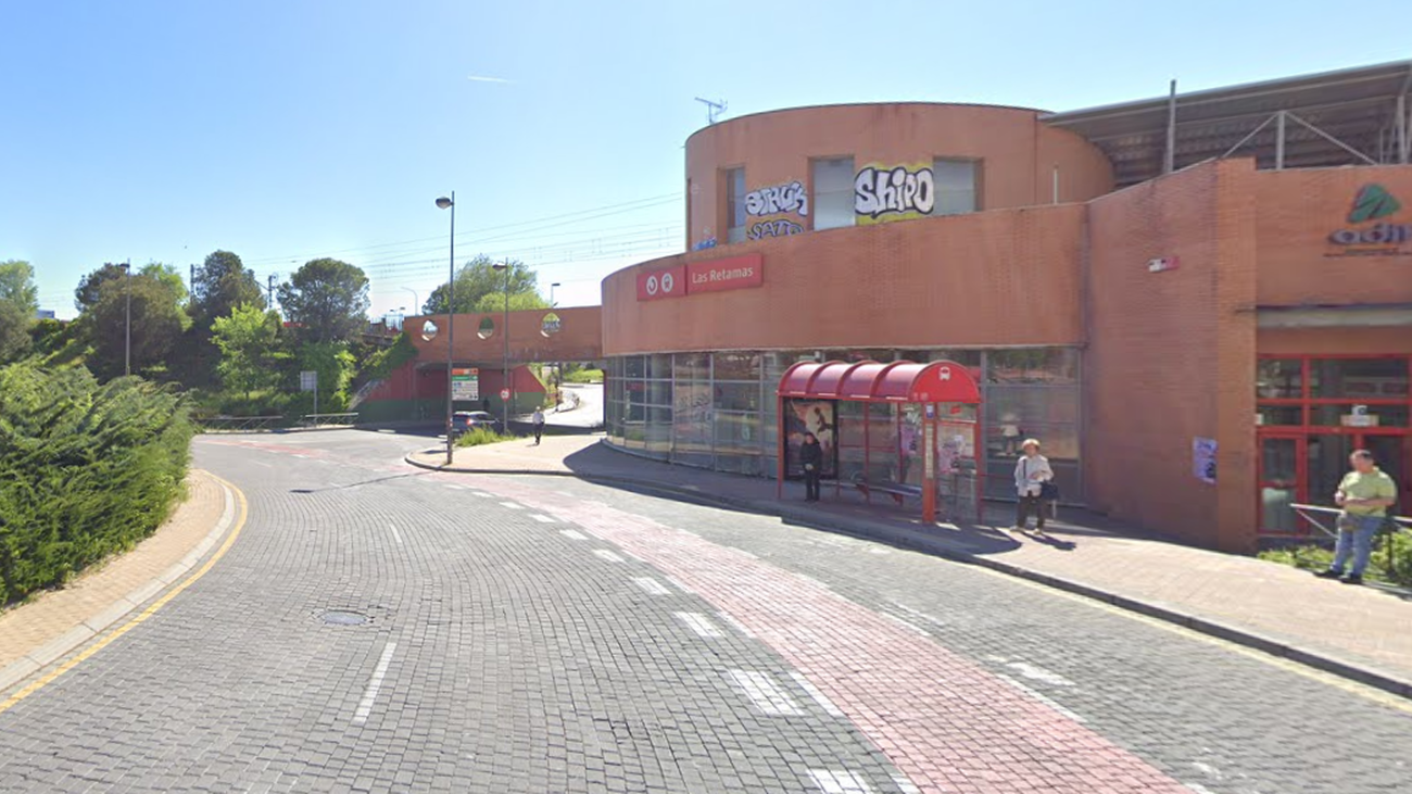 Cortada durante un mes la rotonda de acceso a la estación de Las Retamas de Alcorcón