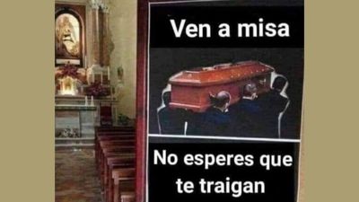 "Ven a misa, no esperes a que te traigan" en ataúd, el curioso llamamiento de un cura de Sevilla