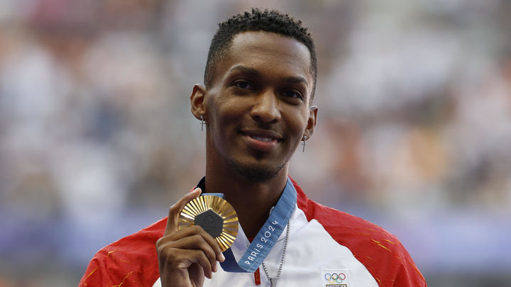 Jordan Díaz, oro en triple salto