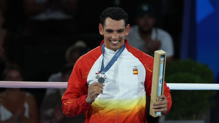 Ayoub Ghadfa, plata en boxeo +92 kilos