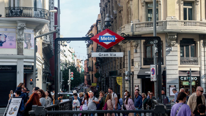 Estación de metro Gran Vía / EUROPA PRESS