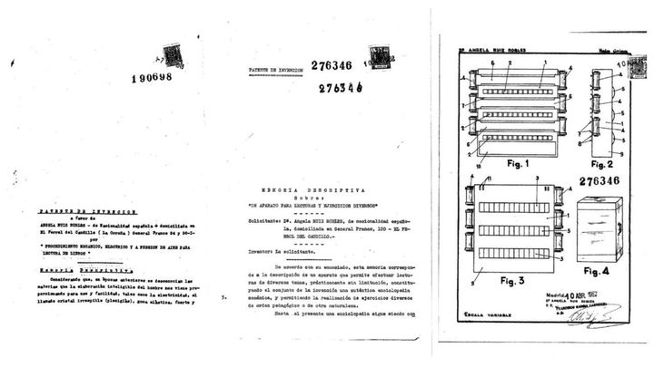Páginas de los expedientes de solicitud de patentes de Ángela Ruiz Robles / MINISTERIO DE CULTURA