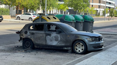 Casi una veintena de contenedores incendiados en Alcalá de Henares