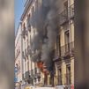 Extinguido el incendio en una vivienda de la calle Mayor de Madrid