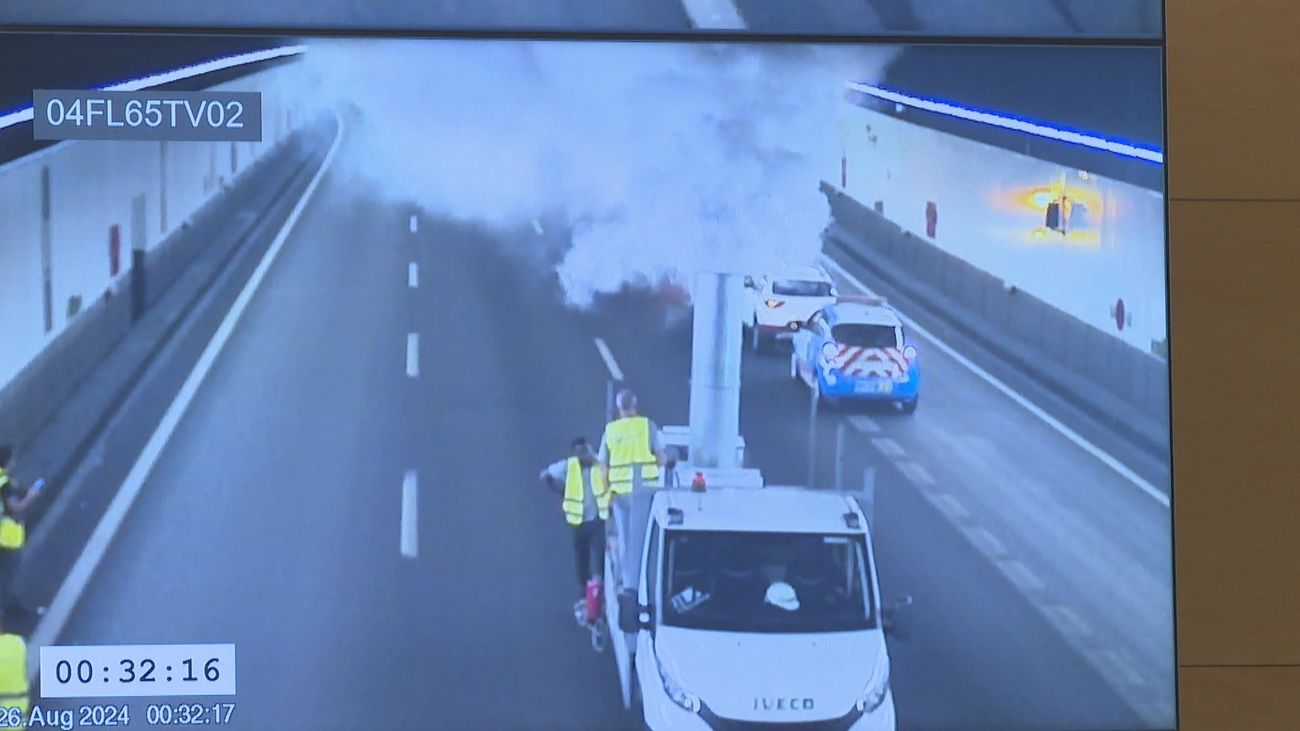 Cortes temporales en la M-30 desde este domingo por pruebas de humo en los túneles