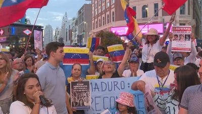 Cientos de venezolanos protestan en Madrid contra el fallo que validó la reelección de Maduro