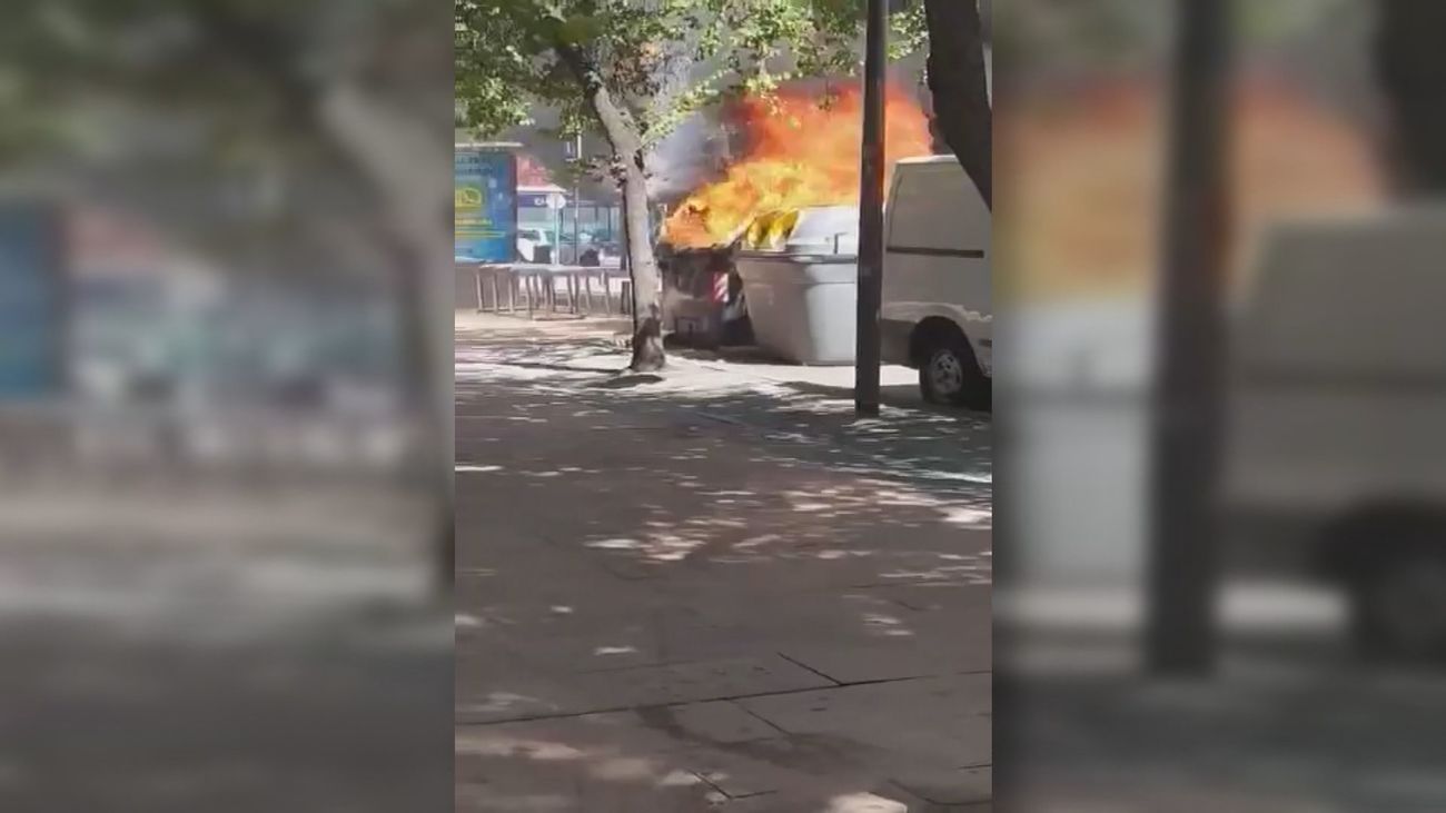 Arden 7 contenedores de basura en Alcobendas en los últimos días