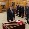 Óscar López y Escrivá prometen sus nuevos cargos ante el rey en el Palacio de la Zarzuela