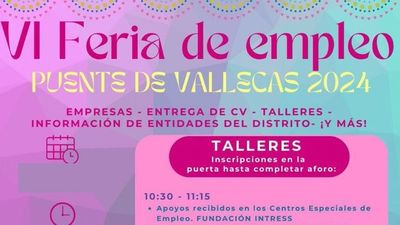 La VI Feria de Empleo de Puente de Vallecas contará con más de 35 empresas y entidades participantes