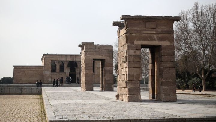 Templo de Debod del antiguo Egipto en el Parque del Oeste de Madrid / EUROPA PRESS