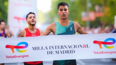 Mohamed Attaoui y Águeda Marqués, reyes de la Milla en Madrid
