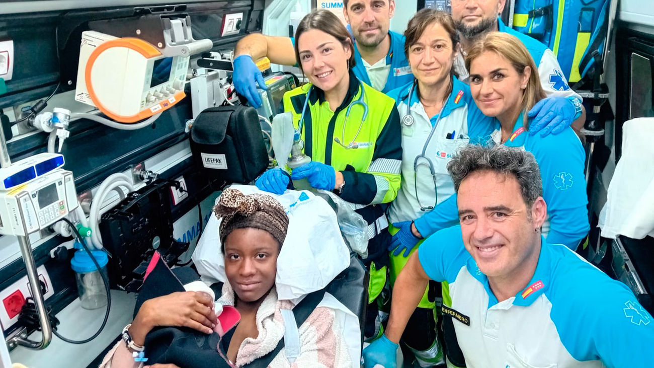 Da a luz en la ambulancia del Summa, en San Blas