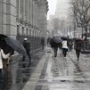 La borrasca Aitor deja este jueves en Madrid rachas fuertes de viento y lluvias