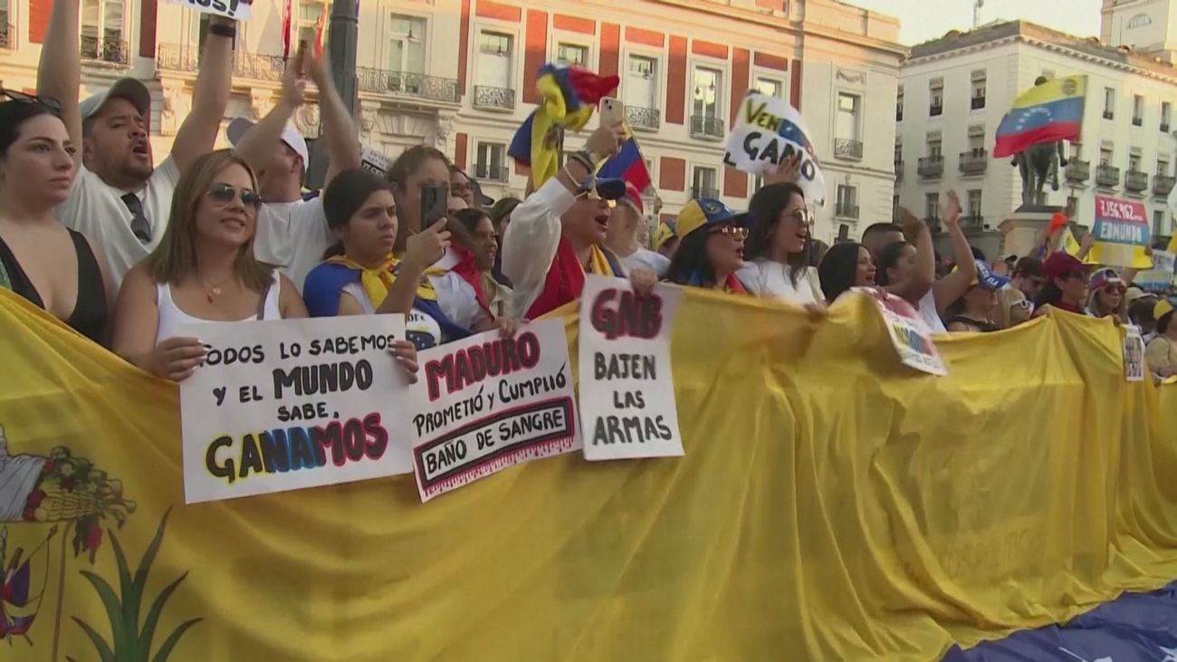 Madrid se suma a la protesta mundial contra Nicolás Maduro