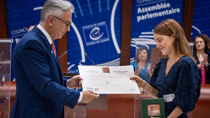 María Corina Machado gana el premio Václav Havel de Derechos Humanos del Consejo de Europa / EFE