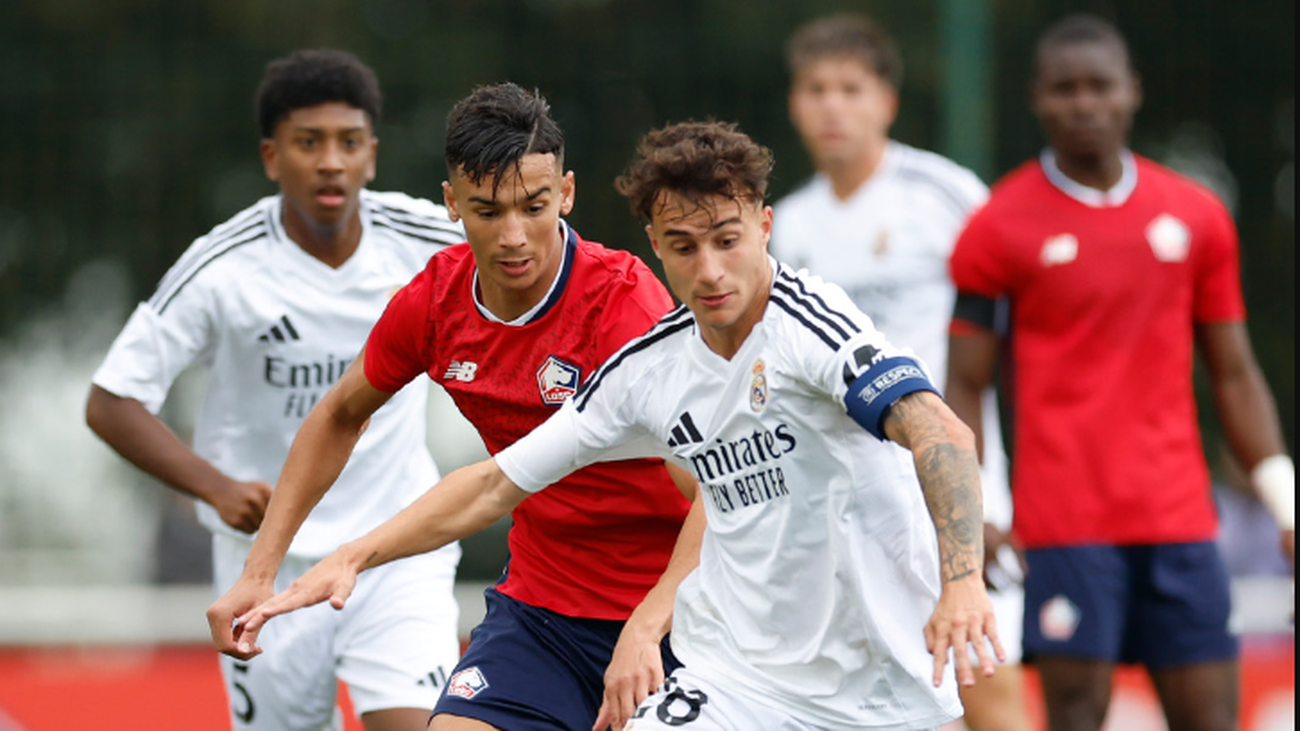 2-1. El Real Madrid juvenil cede ante el poderío físico del Lille
