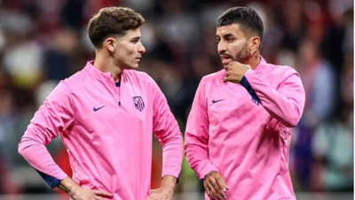 Correa y Julián Alvarez,  ataque del Atlético contra el Benfica