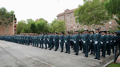 Más de 500 guardias civiles en prácticas se incorporan a sus nuevos puestos en Madrid