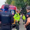 Dos heridos en una colisión entre un turismo y una motocicleta en Chamartín