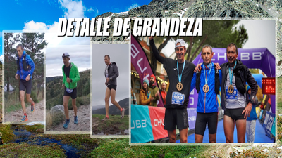 La deportividad de Agustín Luján, cede la victoria a Javi González en el Gran Trail Peñalara