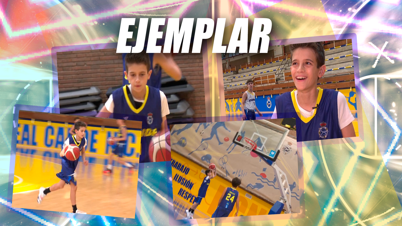 La sonrisa de Helios, jugador infantil del Canoe