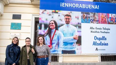 Alcalá de Henares rinde homenaje a la medallista paralímpica Alba García Falagán