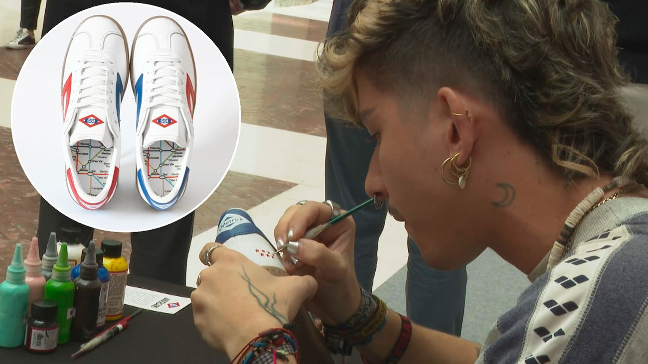 A la venta una edición limitada de zapatillas para celebrar el 105 aniversario de Metro de Madrid
