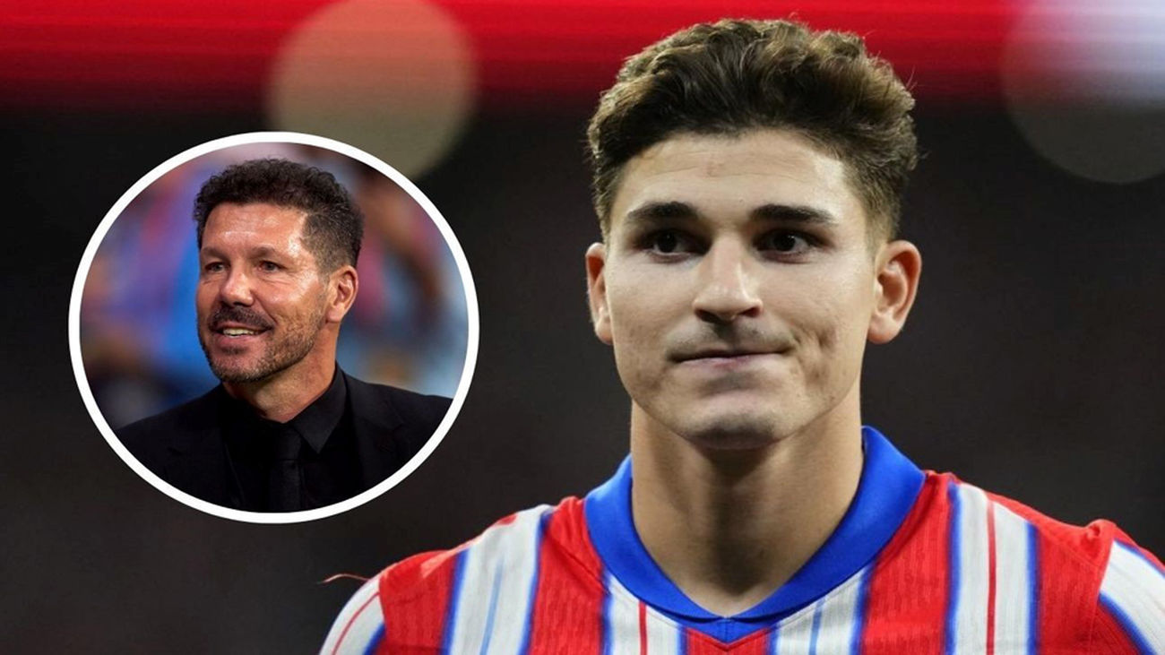 Simeone: "Julián Álvarez empezó a mostrar todo lo diferencial que tiene"