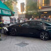 Empotra su coche contra un comercio en el barrio de Salamanca
