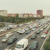 Atascos en las entradas a Madrid por la lluvia y varios accidentes
