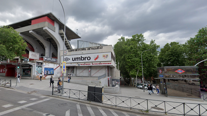 El metro de Portazgo junto al estadio del Rayo Vallecano / GSV