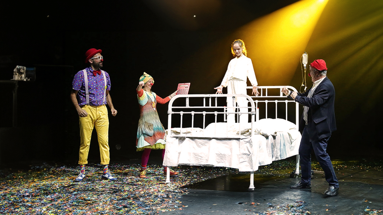 Saniclown llega al Teatro Circo Price con una solidaria Fiesta de Pijamas