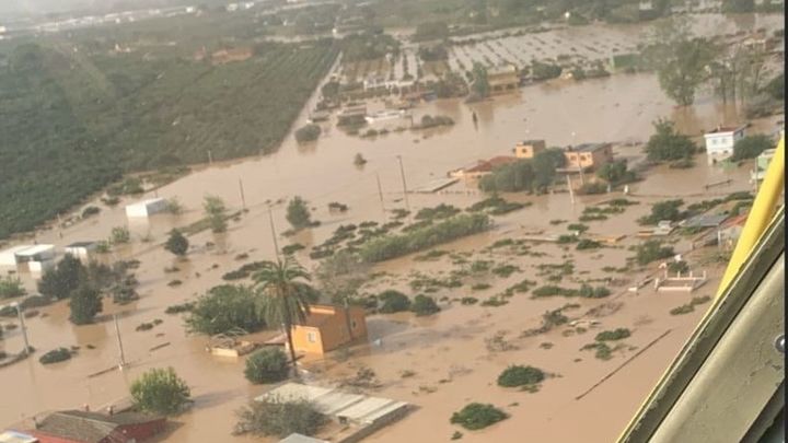 Tierras anegadas en Valencia por la DANA / EUROPA PRESS
