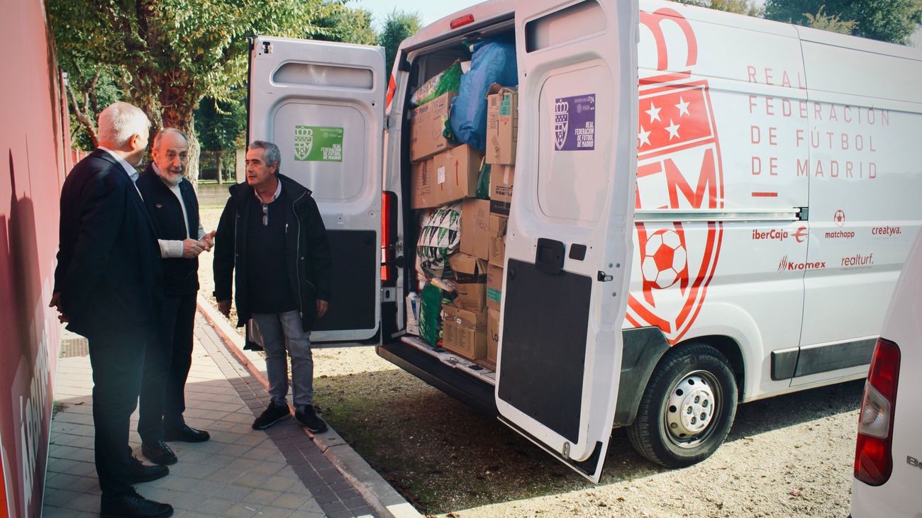 La RFFM envia material de ayuda a los damnificados por la DANA