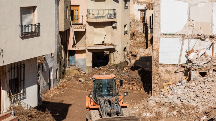 Viviendas destrozadas tas el paso de la DANA en Letur, Albacete / EUROPA PRESS